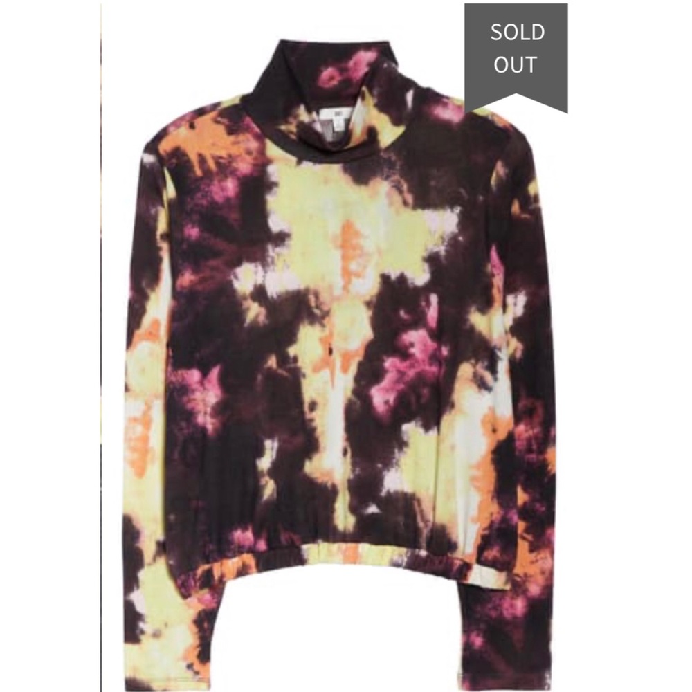 🆕BP TIE DYE Mock Neck Top Size XL